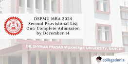 DSPMU MBA 2024 Admission